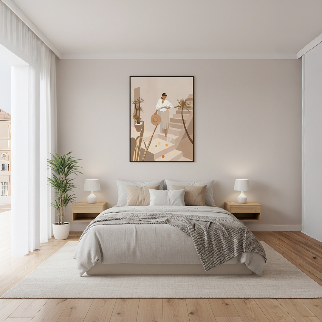 Terrace Escape Digital Wall Painting