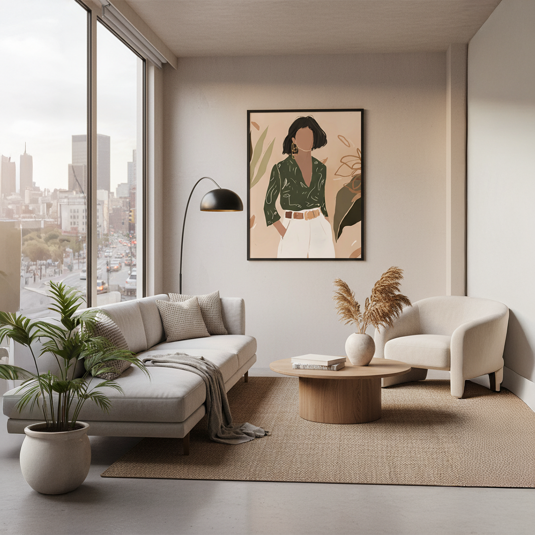 The Vogue Muse Digital Wall Painting