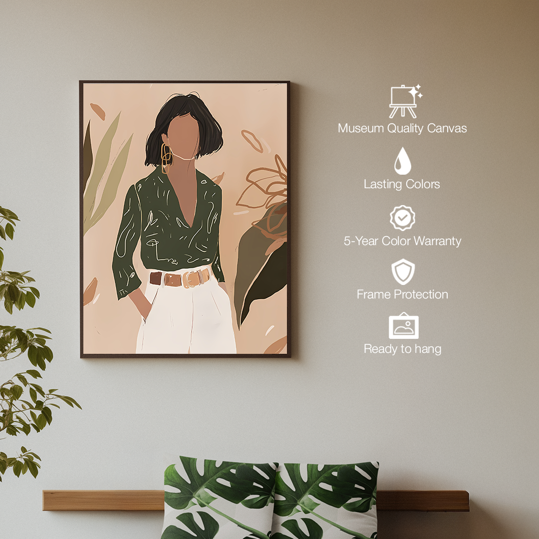 The Vogue Muse Digital Wall Painting