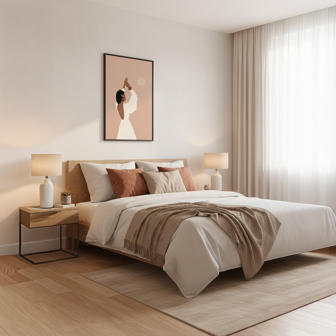 Golden Hour Digital Wall Painting