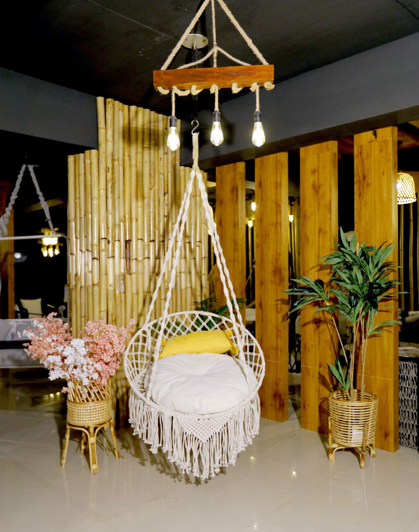 Cloudy Macrame Heavenly Swing - Bare Boho Living