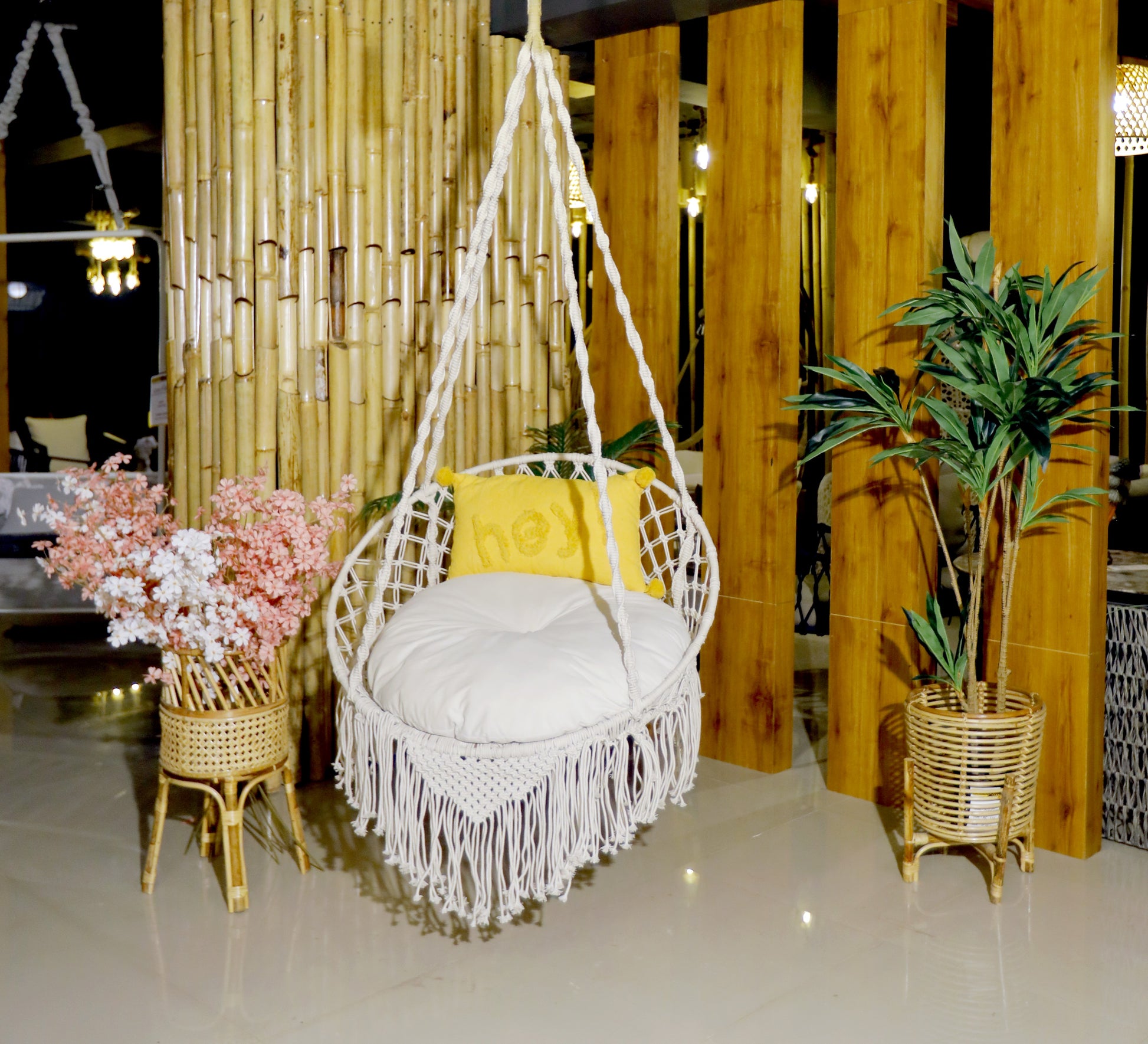 Cloudy Macrame Heavenly Swing - Bare Boho Living