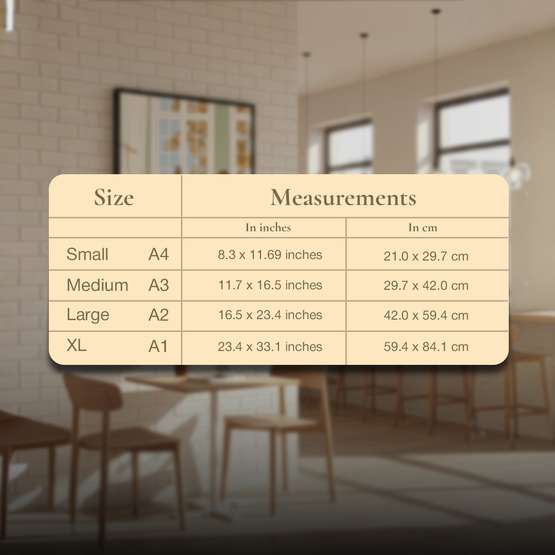 A Day Indoors Digital Wall Painting