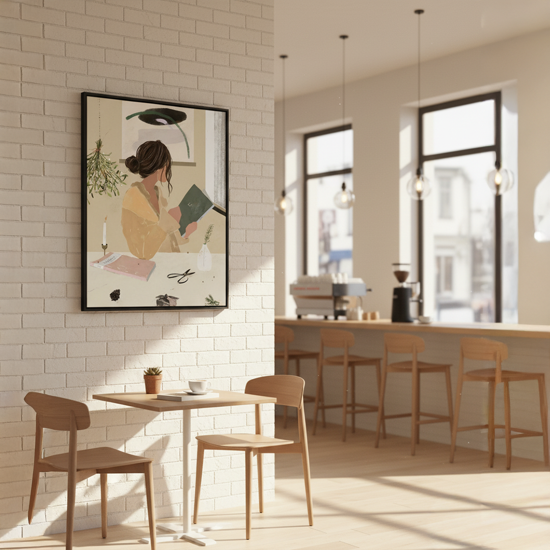 Herbal Study Digital Wall Painting