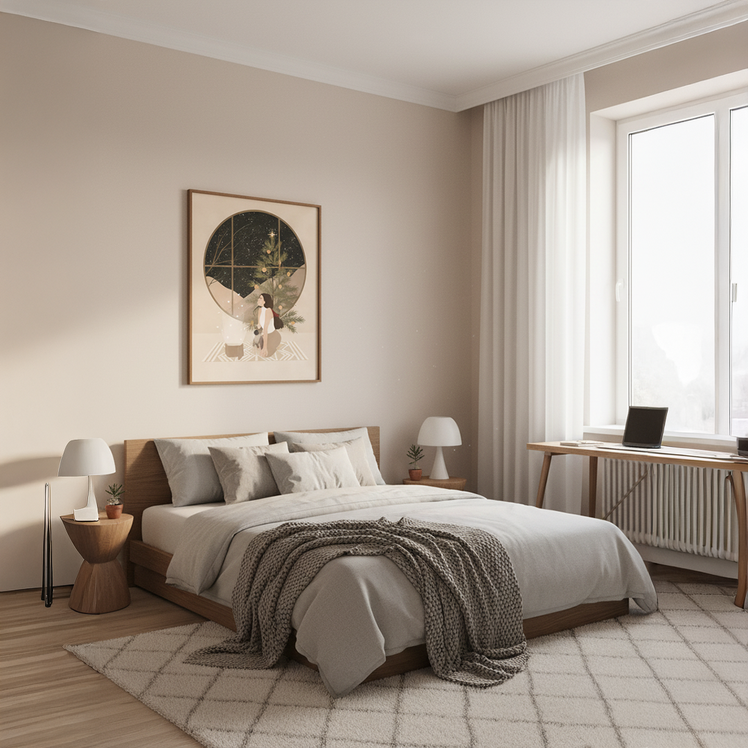 Window View Digital Wall Painting