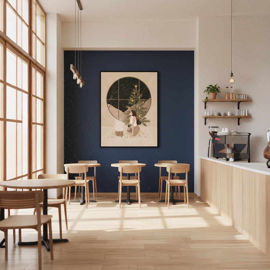 Window View Digital Wall Painting