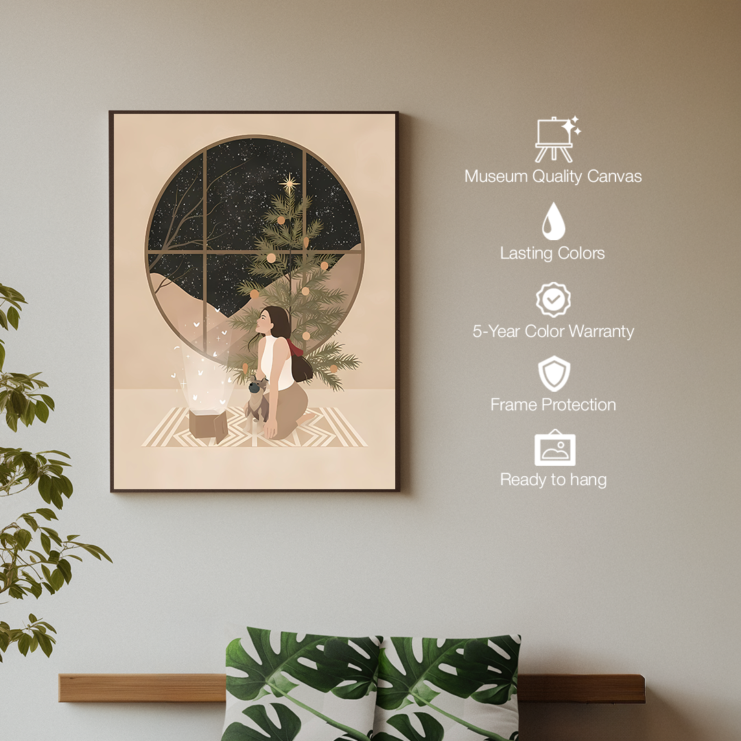 Window View Digital Wall Painting