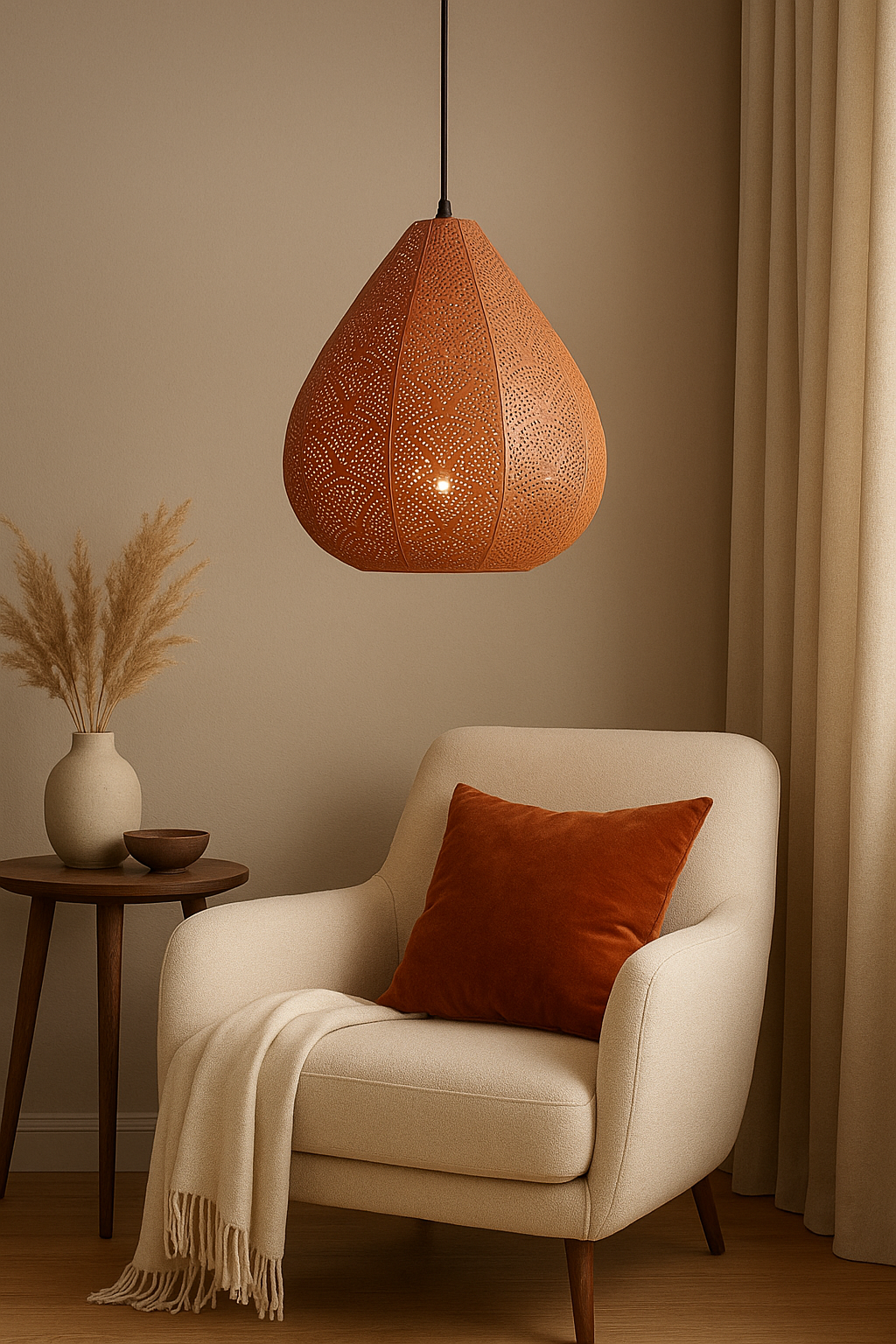 Perforated Metal Pendant Lamp