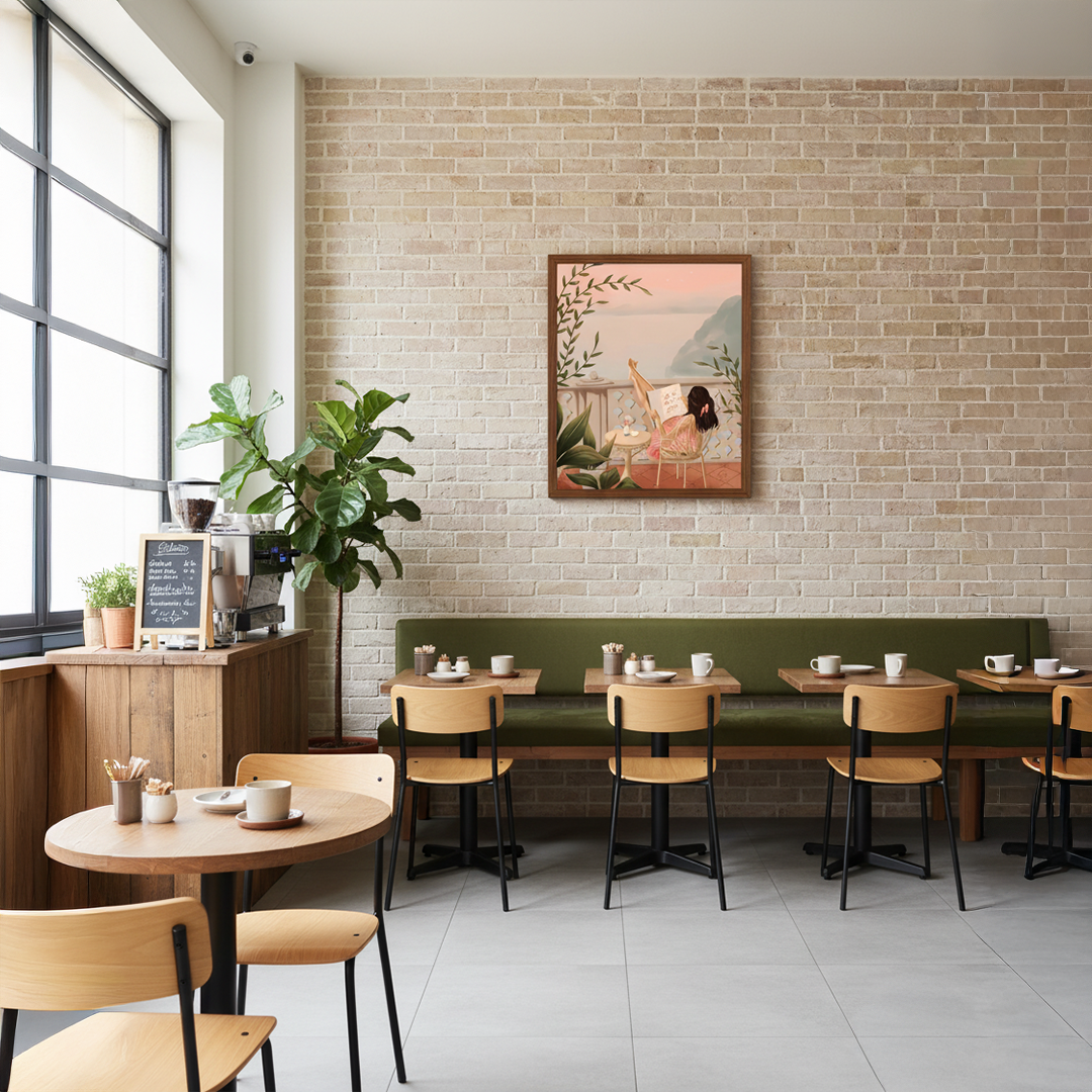 Balcony Vista Digital Wall Painting