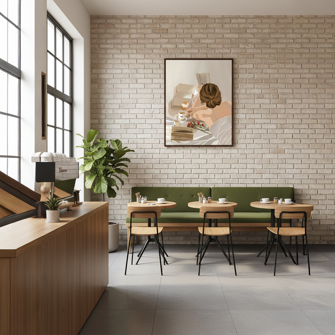 Morning Reading Digital Wall Painting