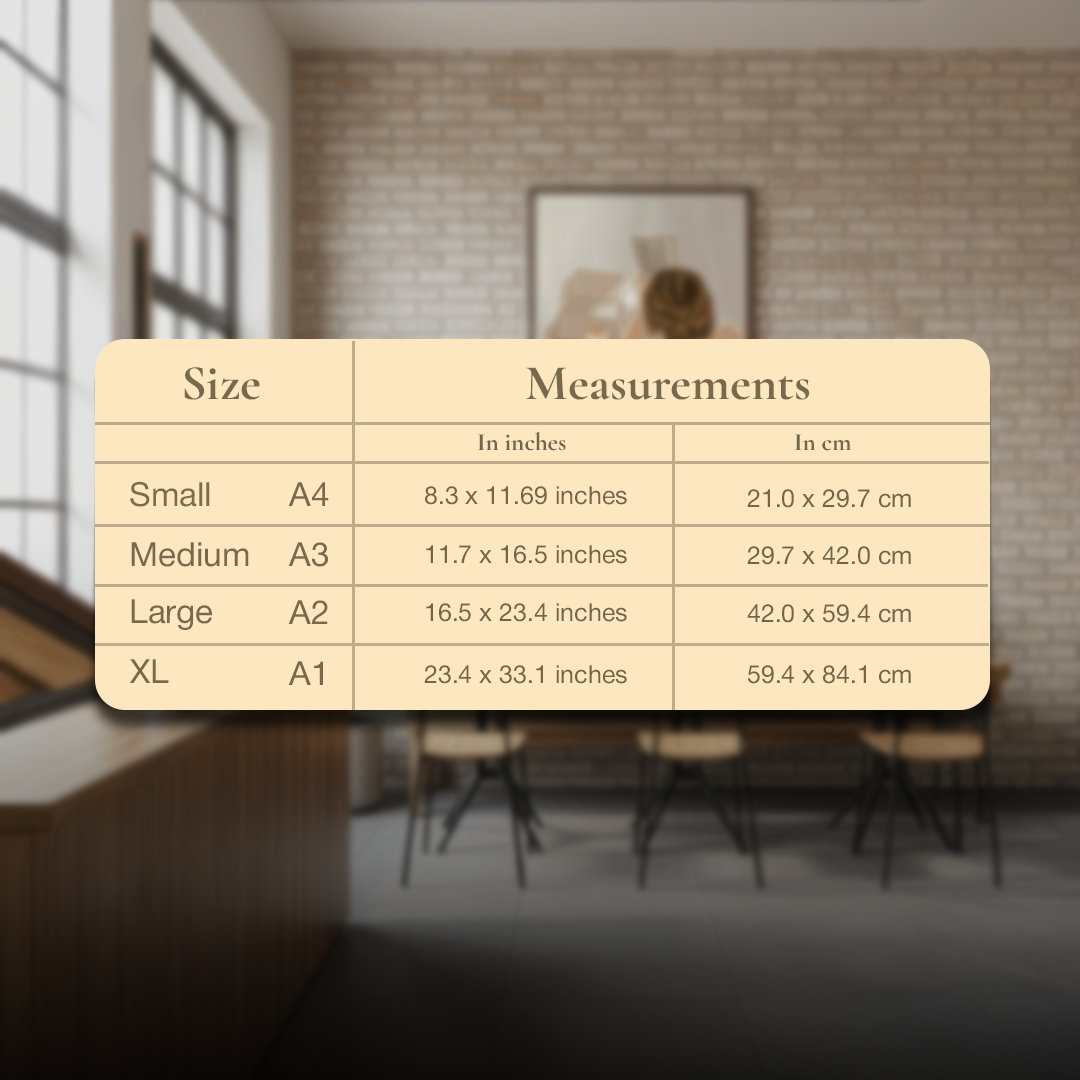 Morning Reading Digital Wall Painting