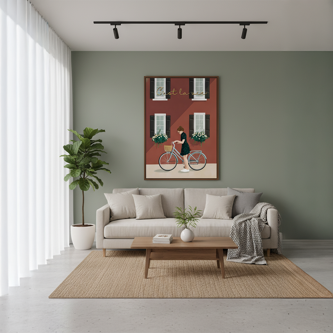 C’est la Vie Digital Wall Painting