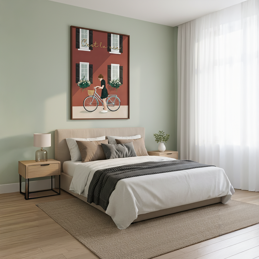 C’est la Vie Digital Wall Painting