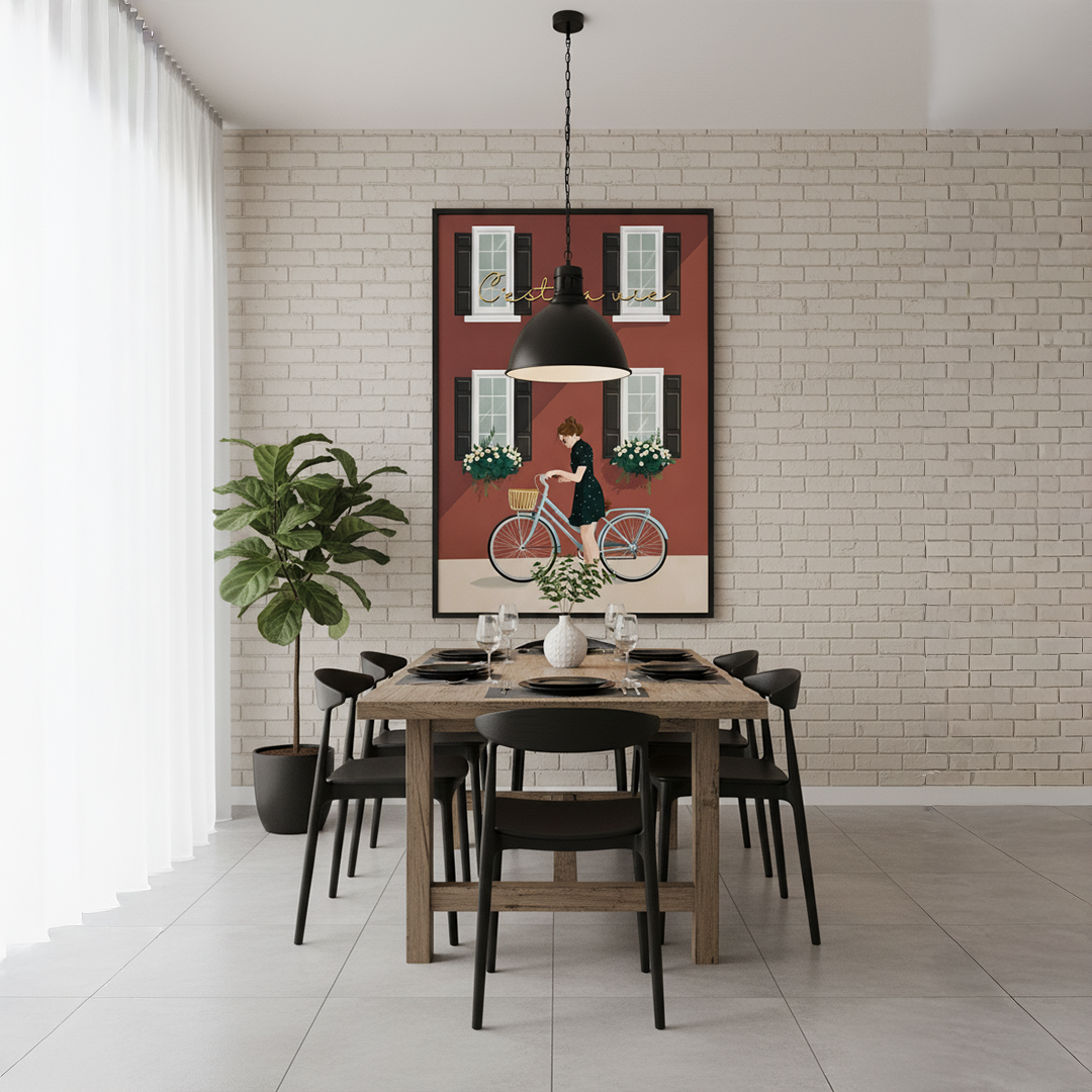 C’est la Vie Digital Wall Painting