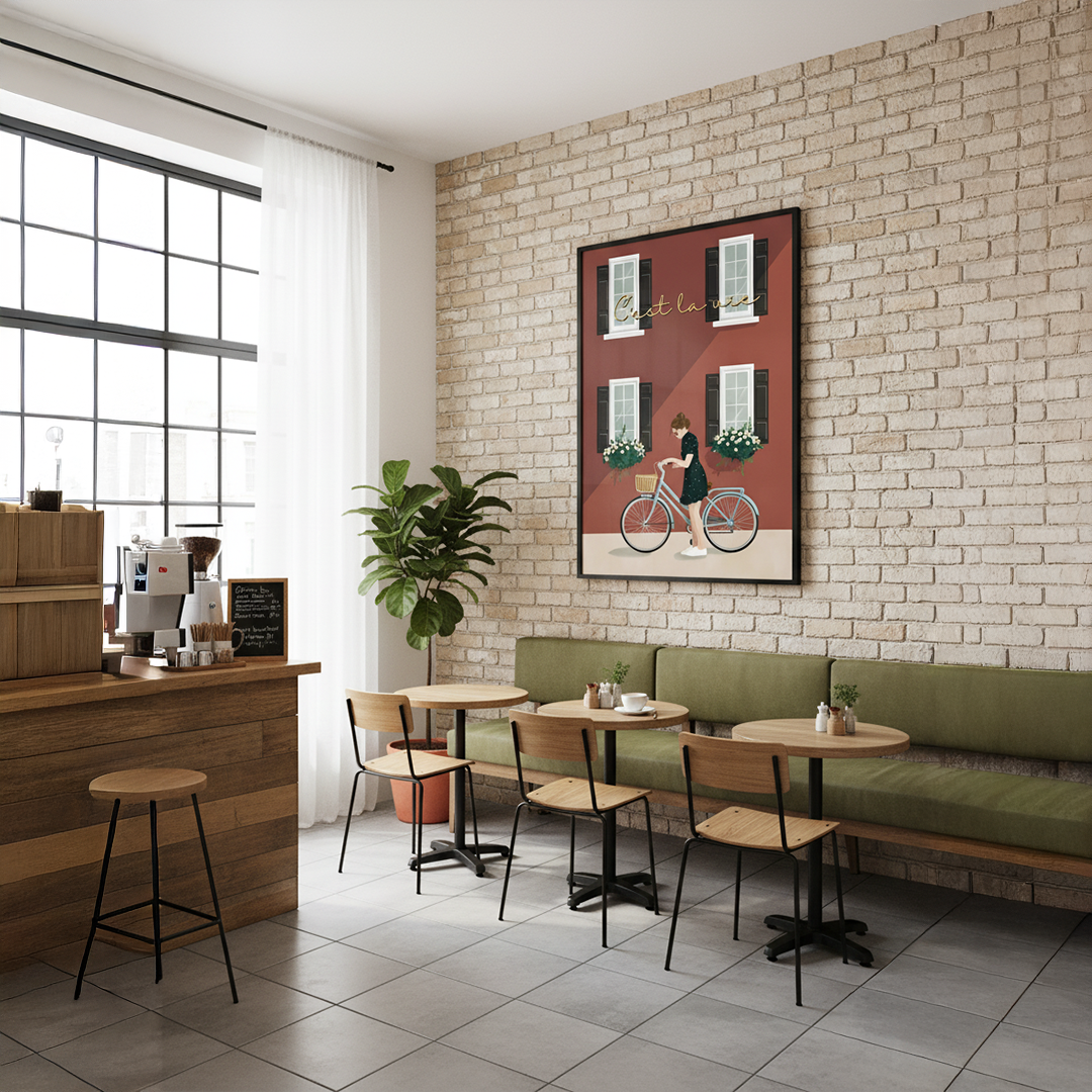 C’est la Vie Digital Wall Painting