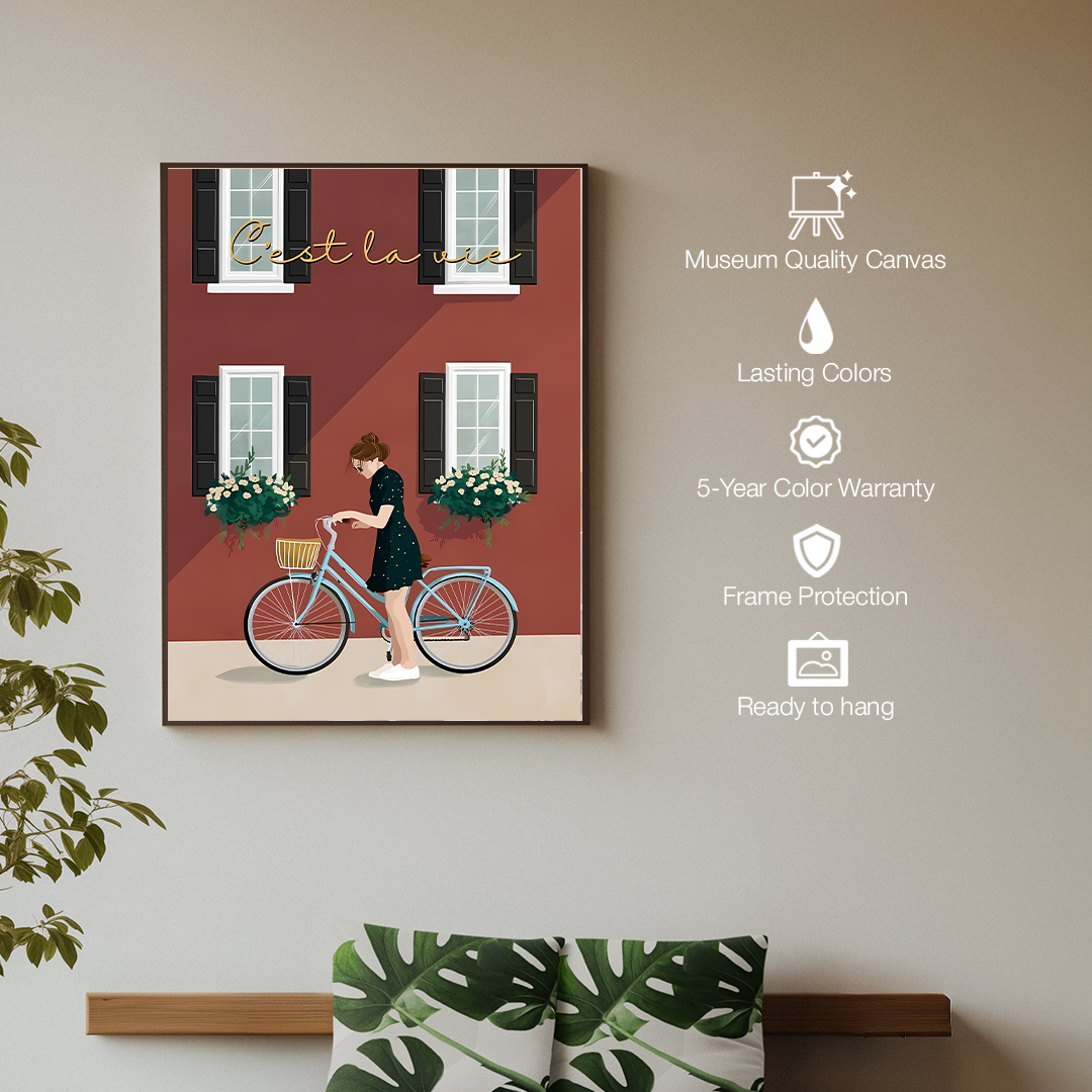 C’est la Vie Digital Wall Painting