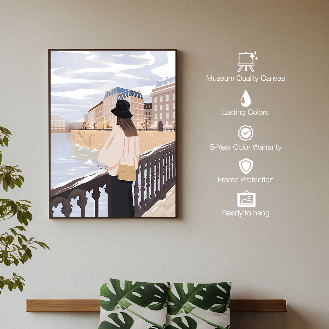 The Canal Muse Digital Wall Painting