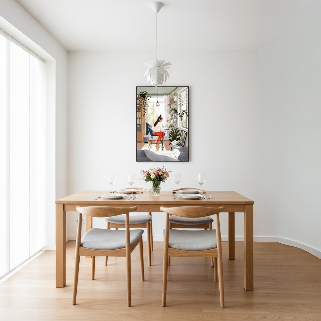 Home Office Productivity Digital Wall Painting