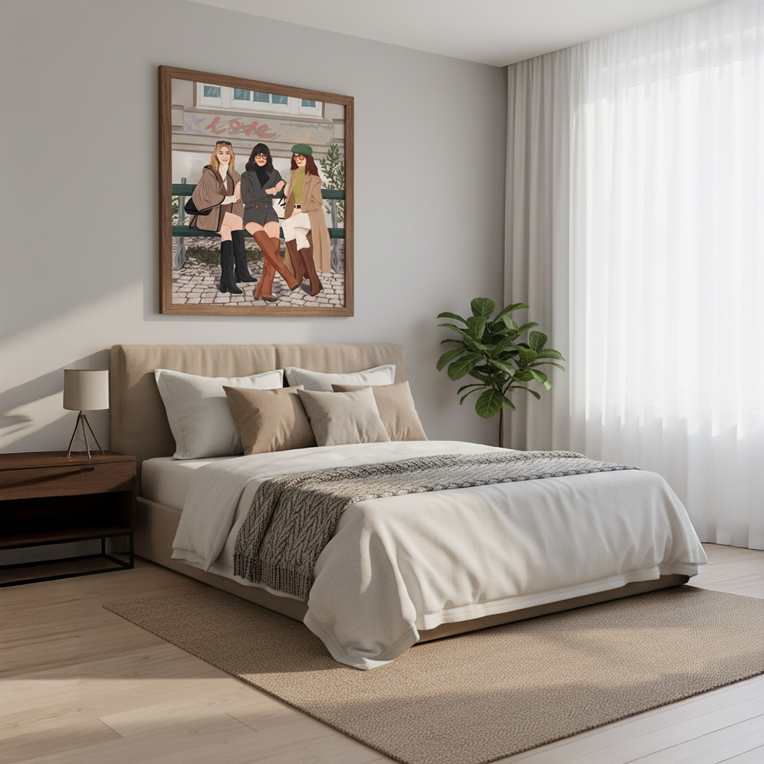 City Friends Digital Wall Painting