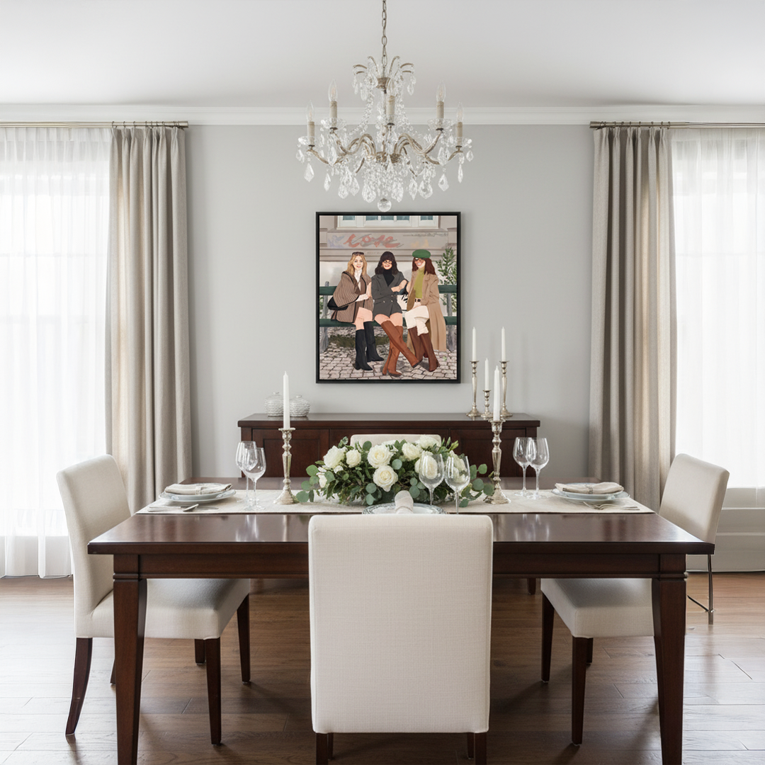 City Friends Digital Wall Painting