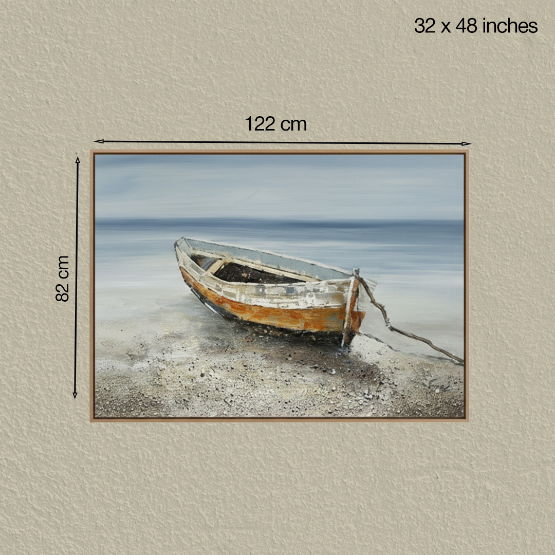 Tidelock Coastal Handmade 3D Textured Wall Painting