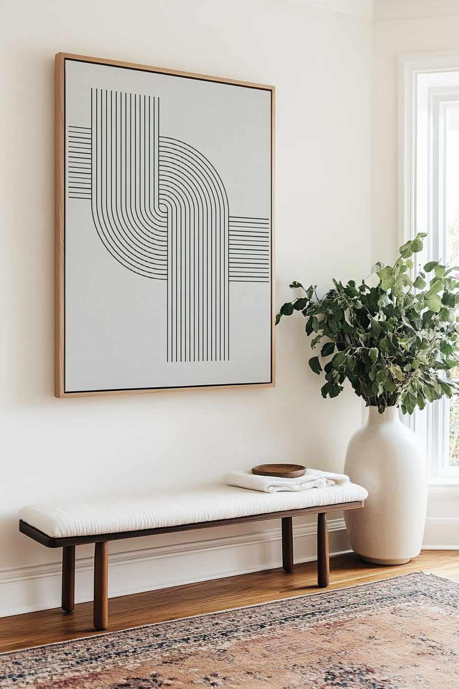 Line Art Digital Wall Painting