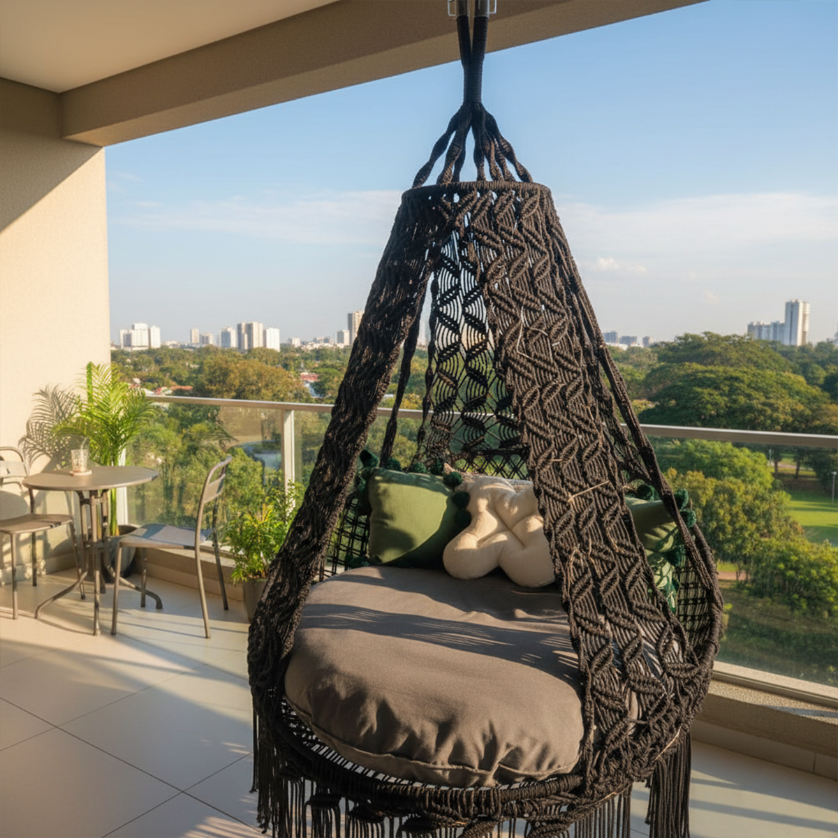 Boho Trance Macrame Swing Chair