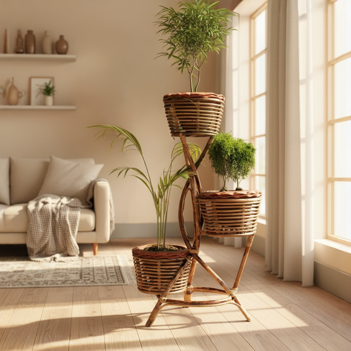 Bohemia Sunshine Cane Planter