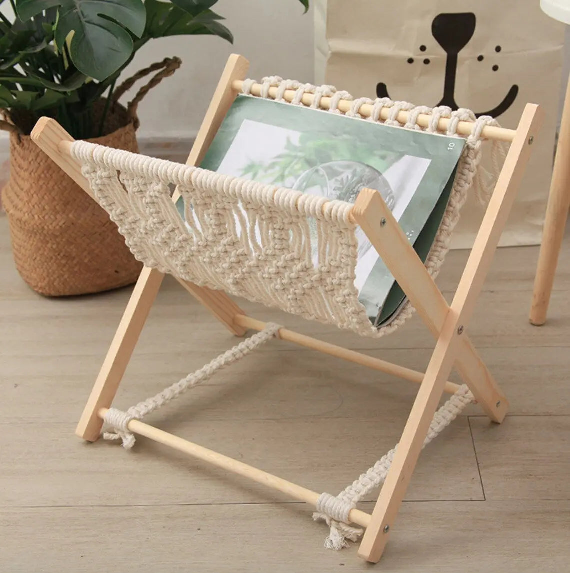 Boho Magazine basket - Bare Boho Living