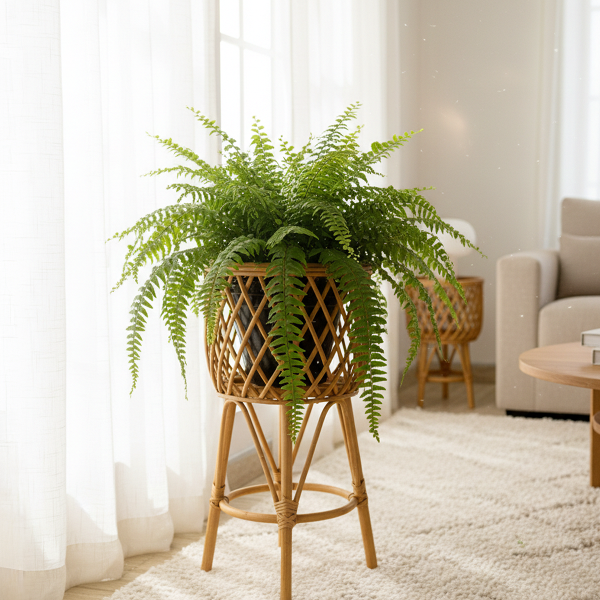 Boho Rattan Planter