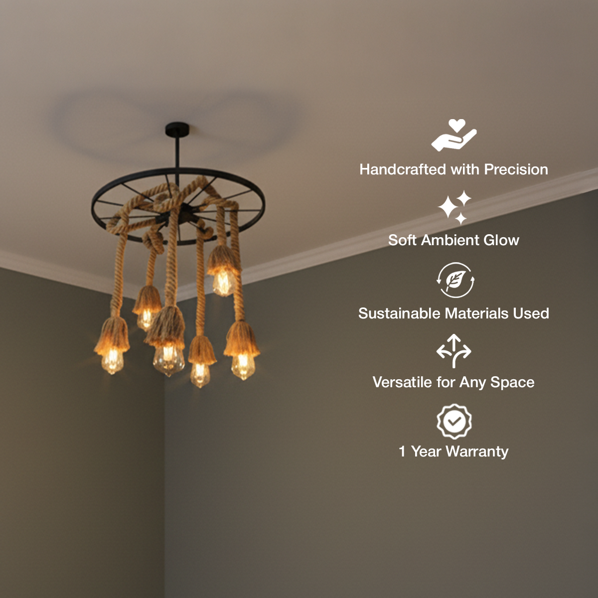 Mariner’s Forge Rope Chandelier