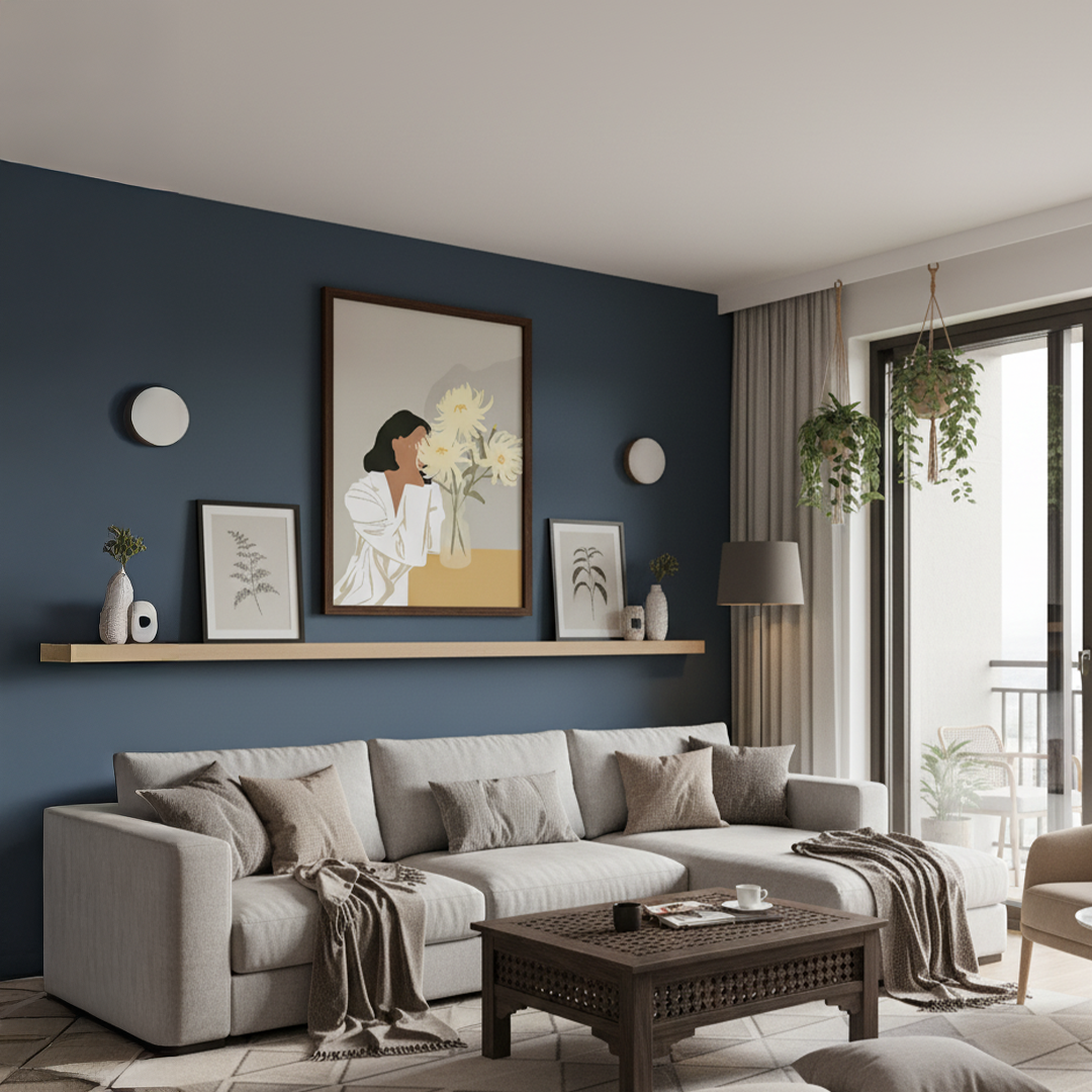 Tranquil Chrysanthemum Digital Wall Painting