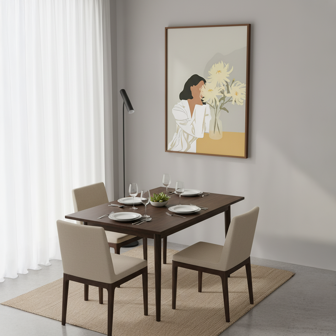 Tranquil Chrysanthemum Digital Wall Painting