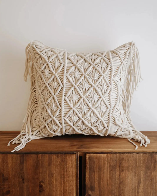 Classic Macrame Cushion - Bare Boho Living