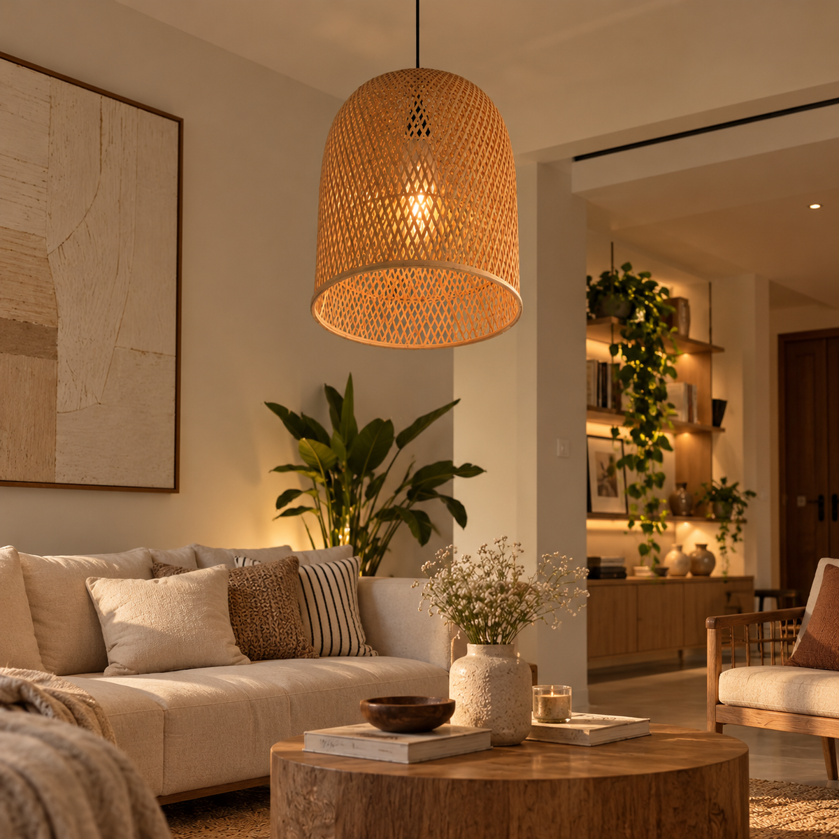 Aranya Woven Pendant Lamp