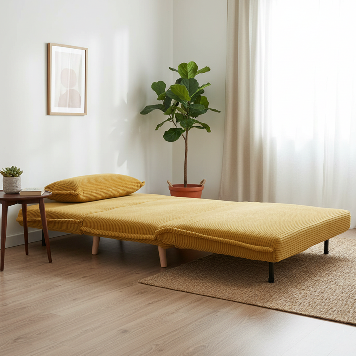 Elara Corduroy Sofa Cum Bed