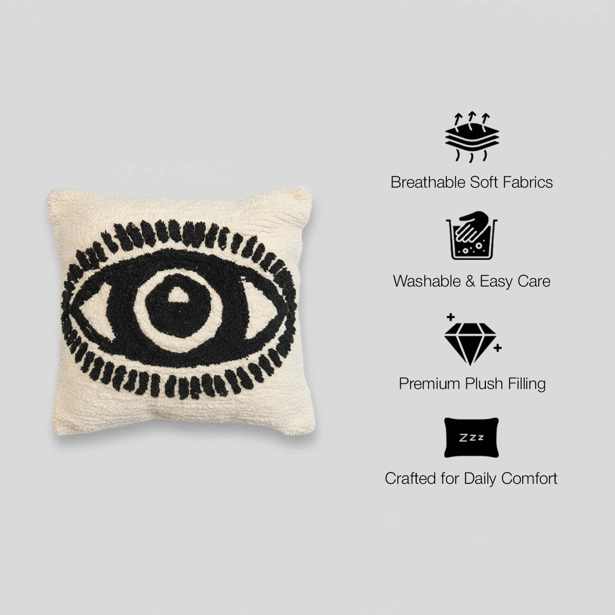 Mystic Gaze Textured Cushion