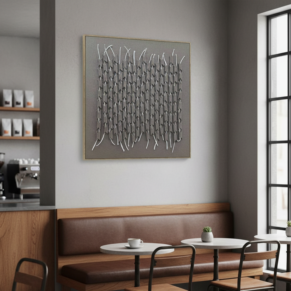 Arctic Weave Handmade 3D Textured Wall Painting