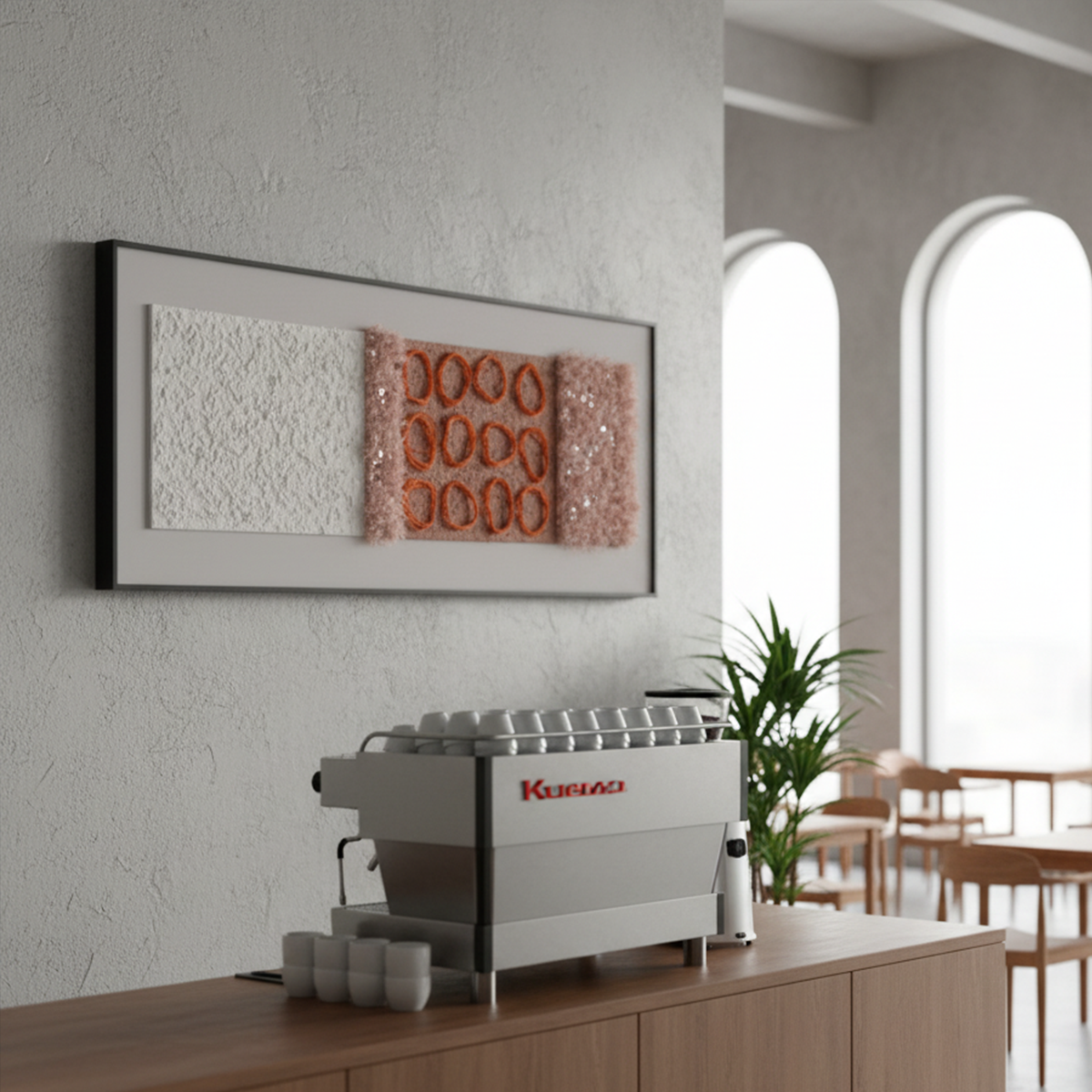 Serenity Tactile Trio Handmade 3D Textured Wall Painting