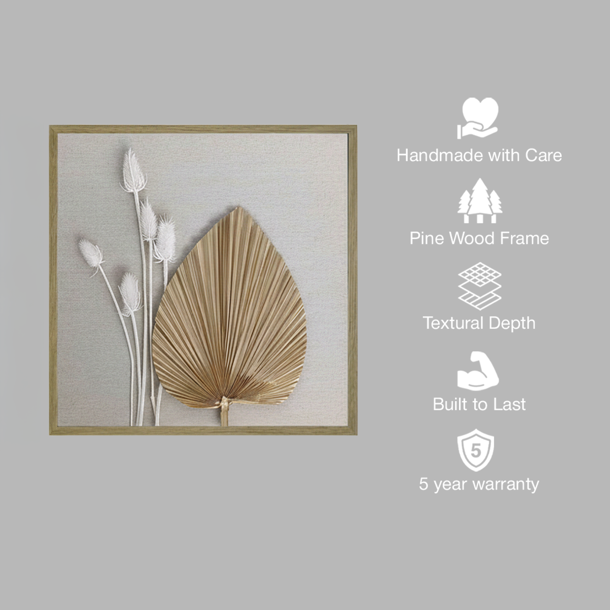 Sahara Whispers Handmade 3D Textured Wall Painting