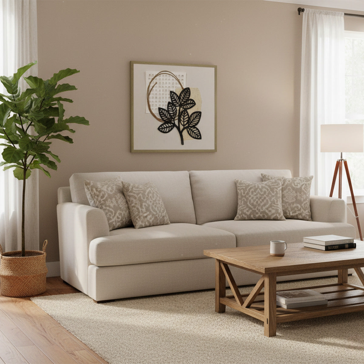 Botanica Aura Handmade 3D Textured Wall Painting