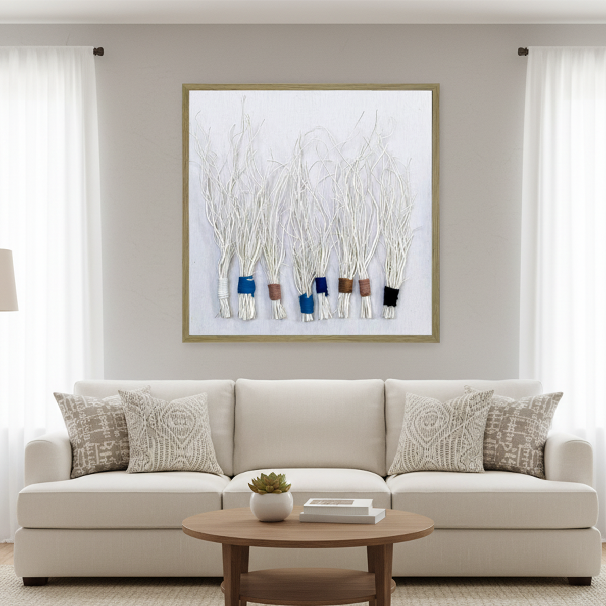 Elysian Layers Handmade 3D Textured Wall Painting