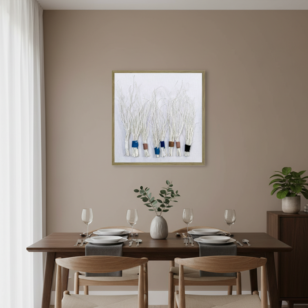 Elysian Layers Handmade 3D Textured Wall Painting
