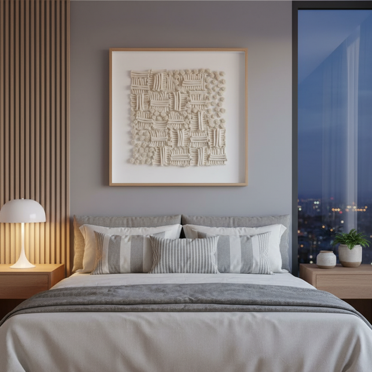 Solterra Woven Handmade 3D Textured Wall Painting