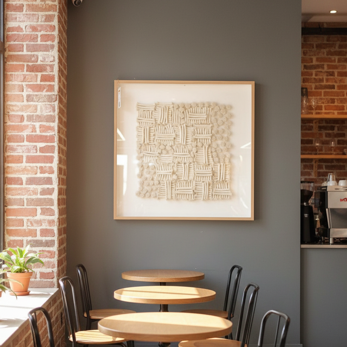 Solterra Woven Handmade 3D Textured Wall Painting