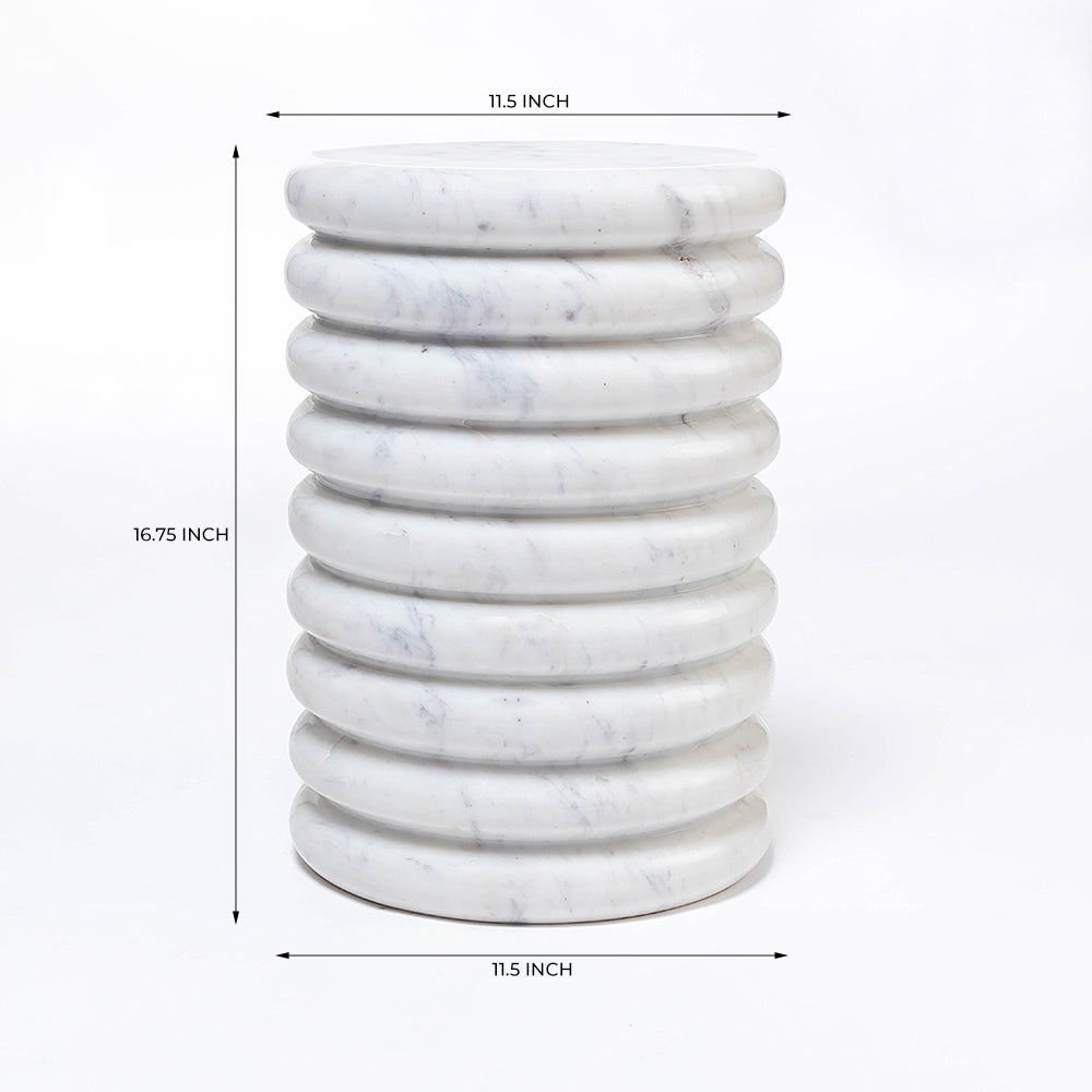 Aurora Marble Accent Table