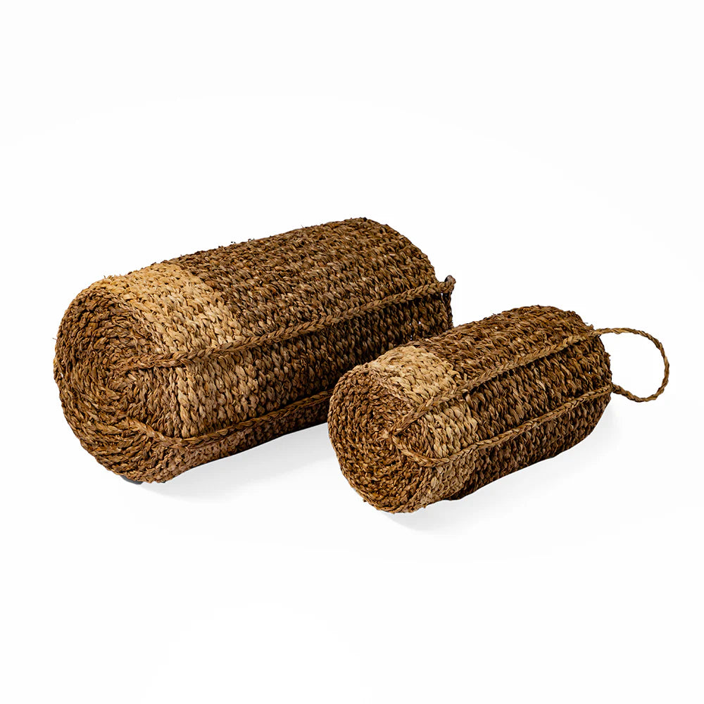 Eco-Chic Seagrass Basket (set of 2) - Bare Boho Living