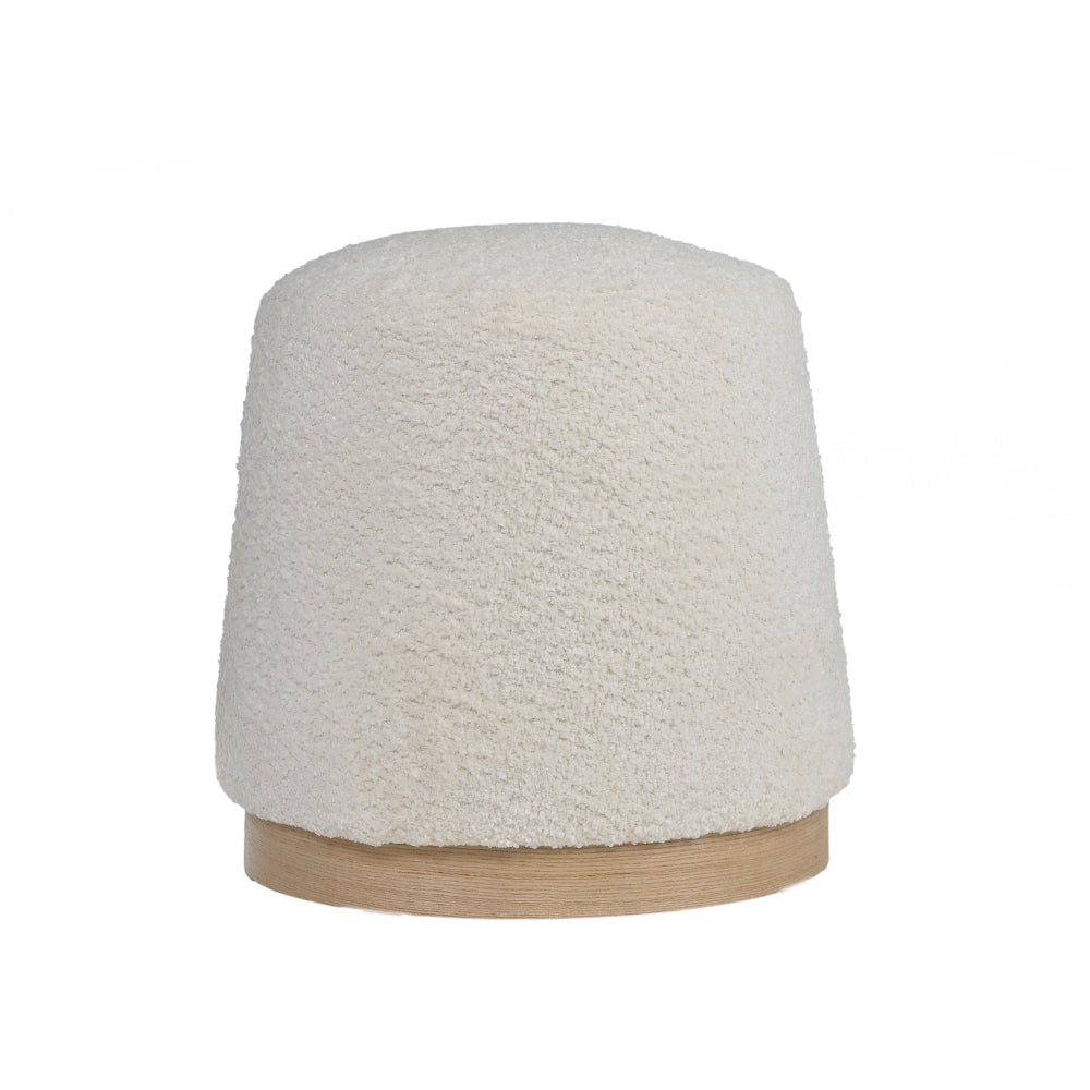 Nestle Bouclé Pouf Stool