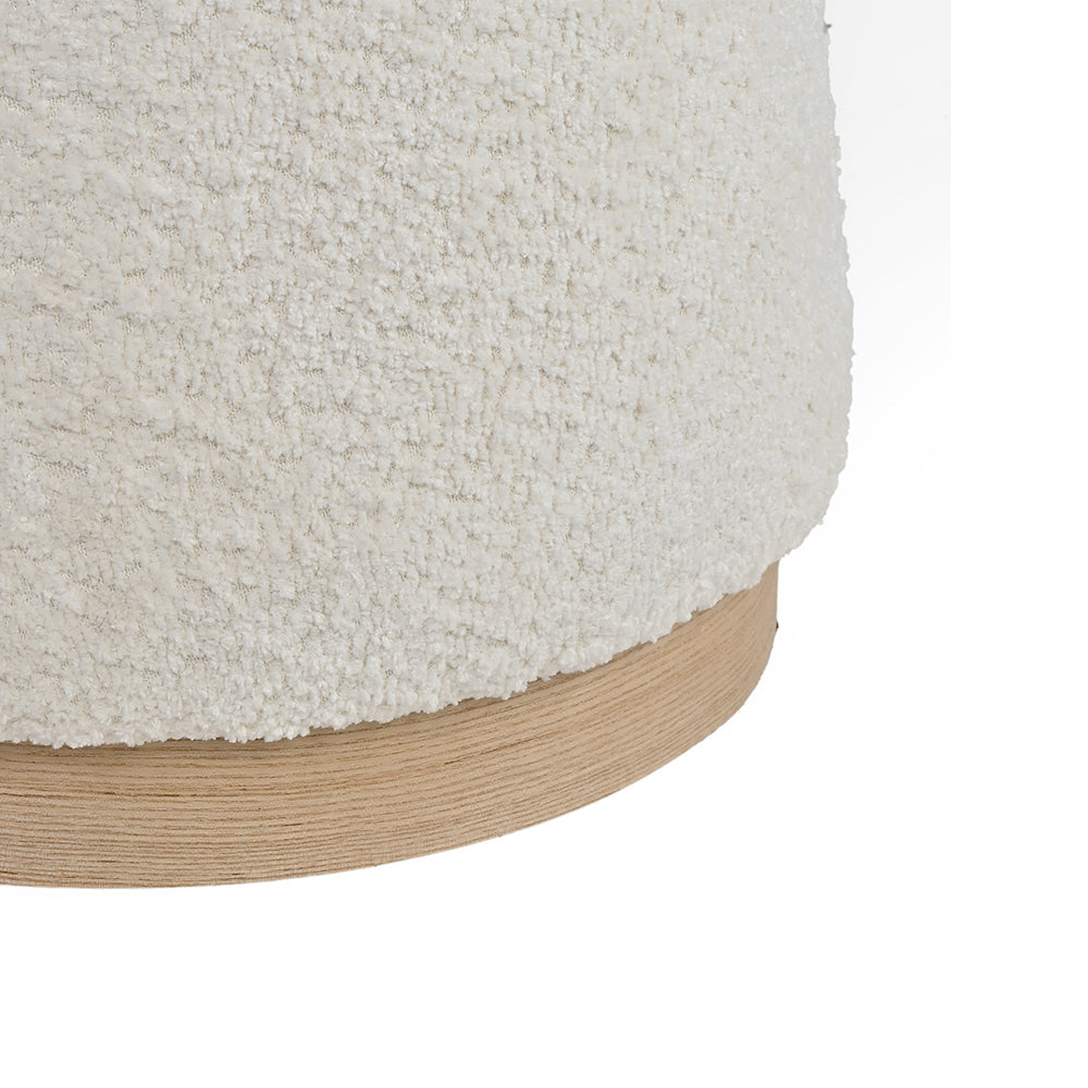 Nestle Bouclé Pouf Stool