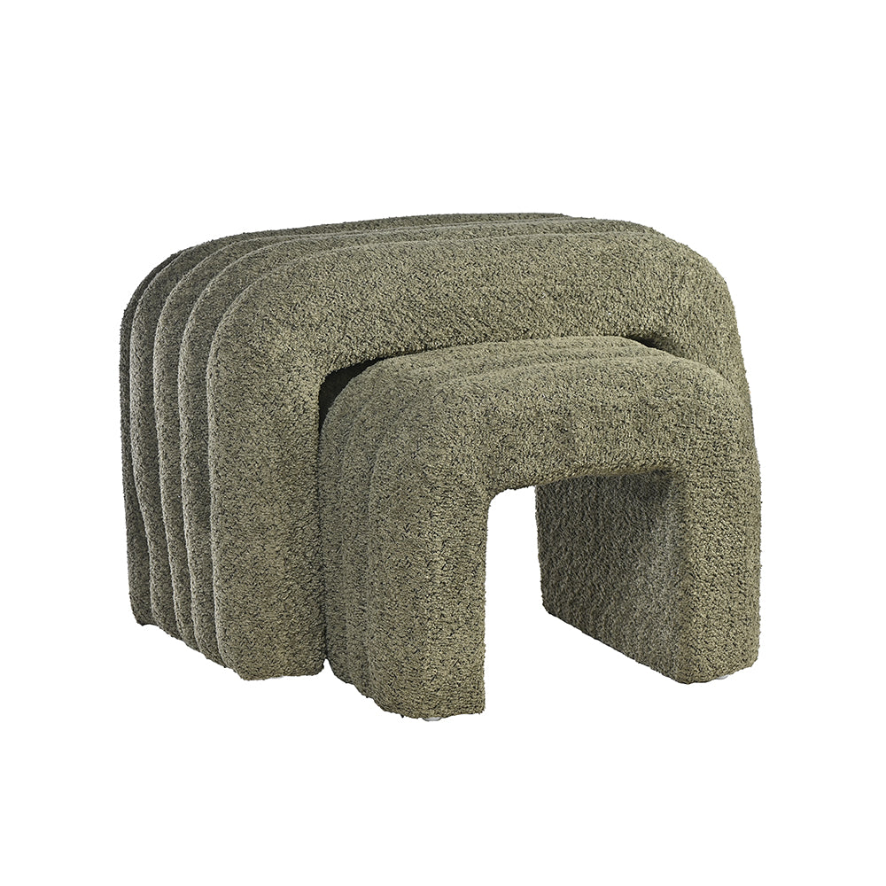Arcadia Boucle Pouf Bench